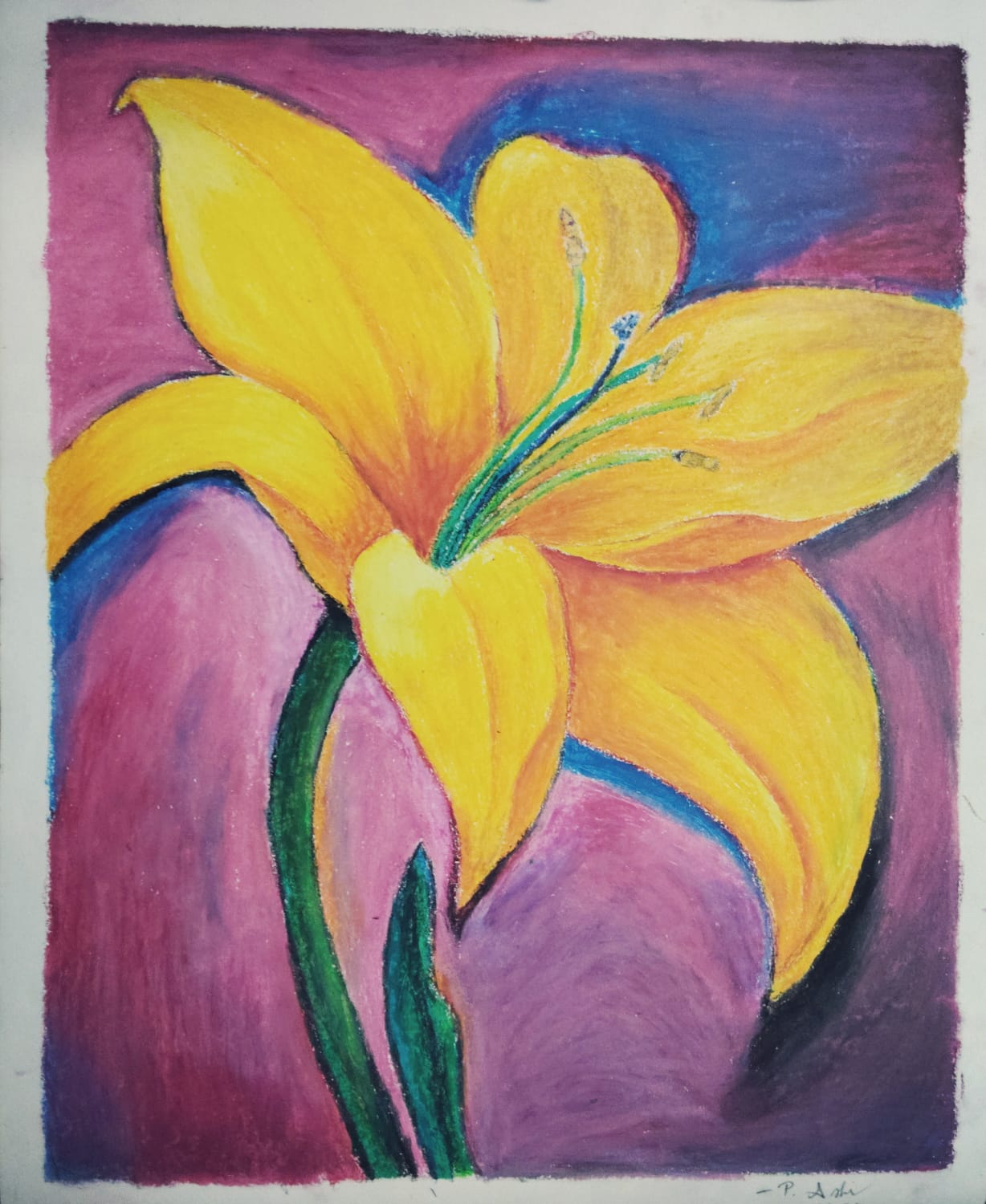 Artwork by Ashika, Grade 8